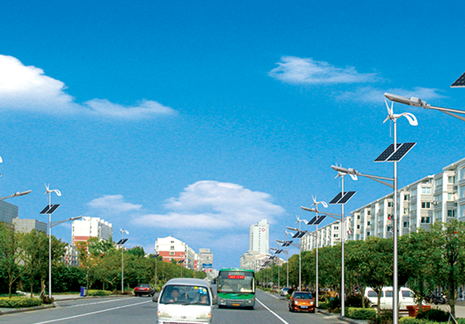 LED風光互補路燈照明案例